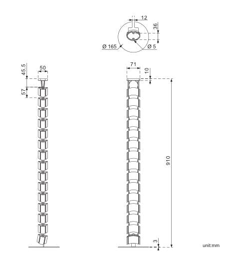 CMS Ergo Cable Management Spine