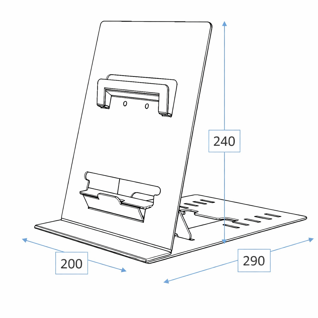 CMS Ergo CMS3141 Ultra-Thin Folding Laptop Stand