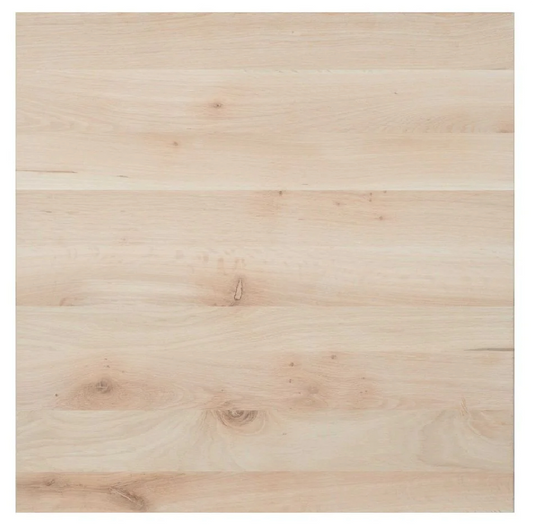 Solid Oak Square Table Top 800mm - 32mm - RAW Wood