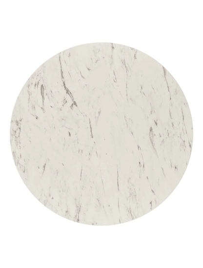 700mm Round Table Top – Egger White Carrara Marble – Matching Edge