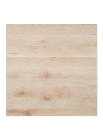 Solid Oak Square Table Top 800mm - 32mm - RAW Wood
