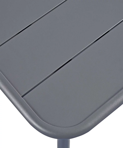 Oslo 800mm Square Aluminium Outdoor Table - Grey